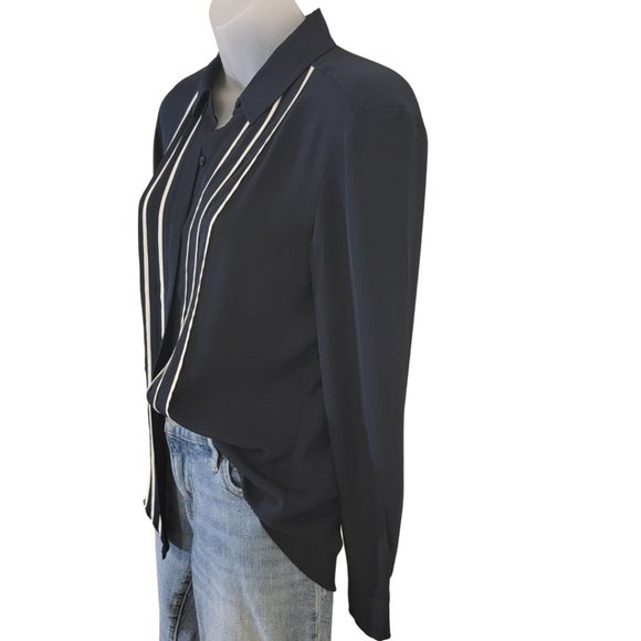 Banana Republic Blue Top Striped Button Down Shirt SP - Picture 3 of 10